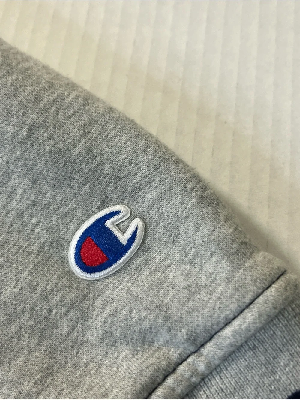 Champion Authentic ActiveWear Jammex Navy Blue Gray jacket Large